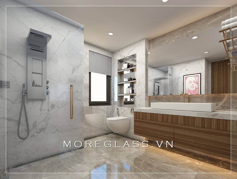 Thiết kế phòng tắm biệt thự